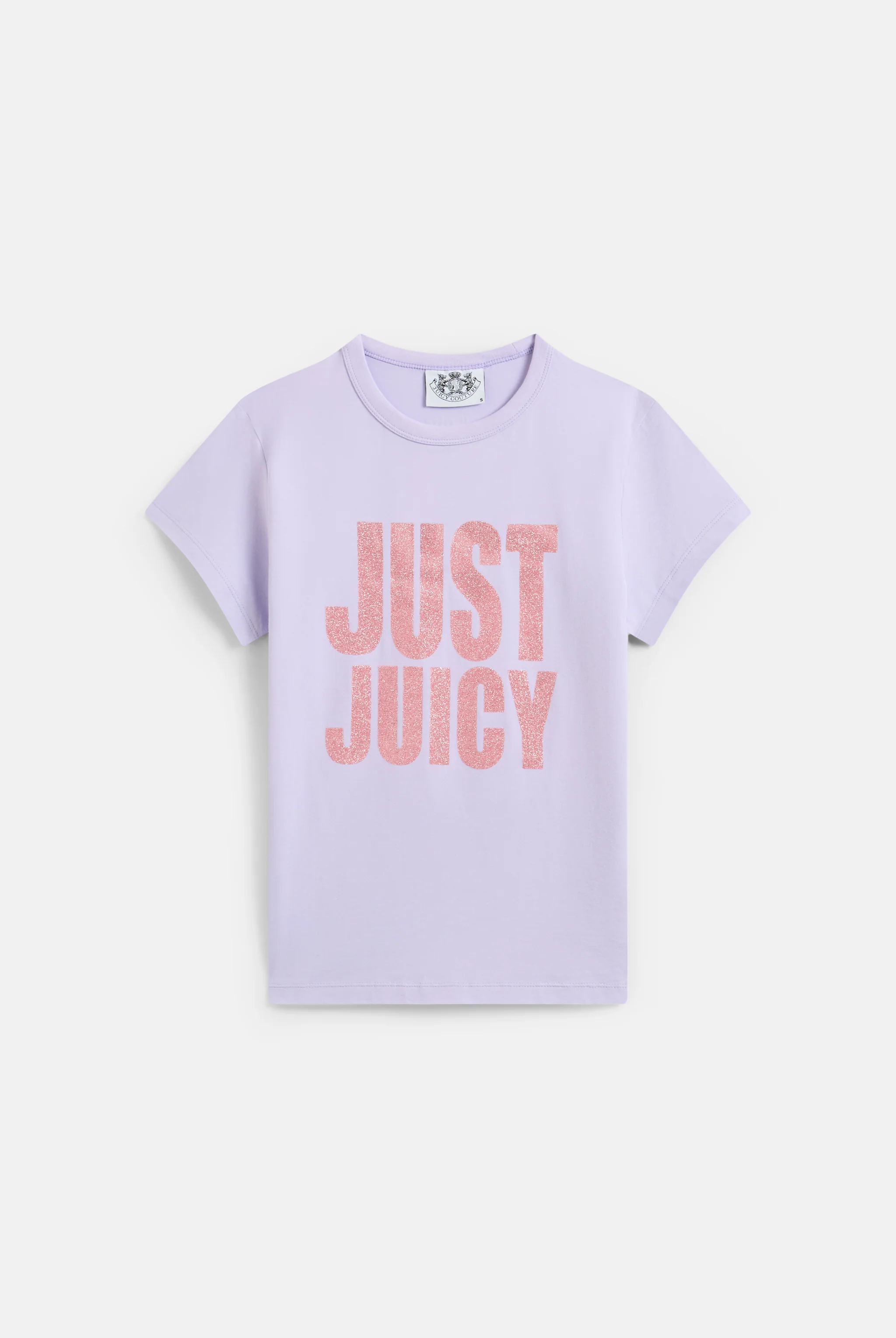 T-shirt Juicy in jersey con stampa lettering frontale colore Lilla