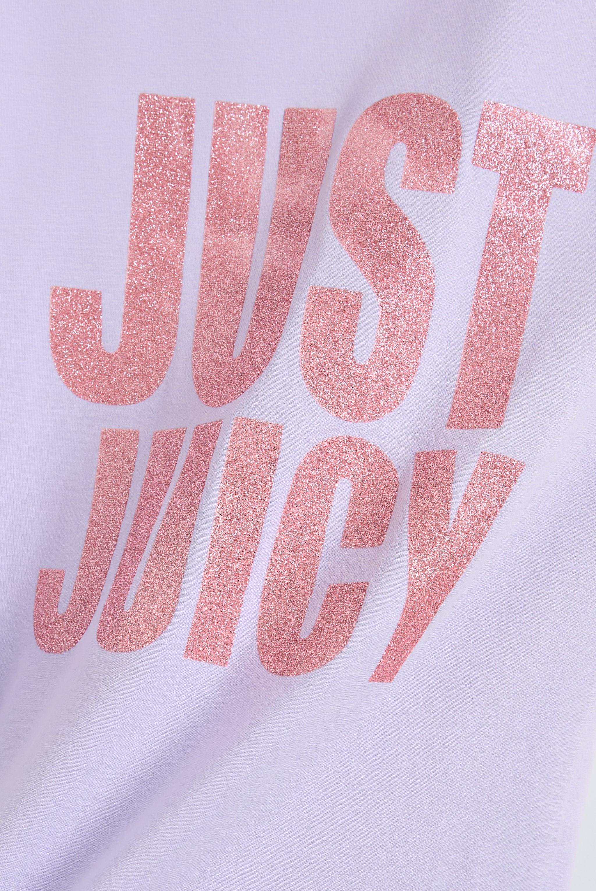 T-shirt Juicy in jersey con stampa lettering frontale colore Lilla - Image 7