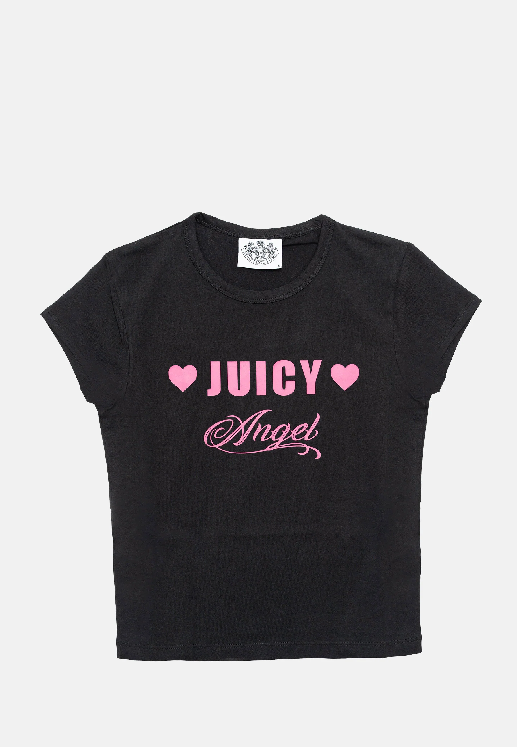 T-shirt Juicy in jersey con stampa lettering frontale colore Nero