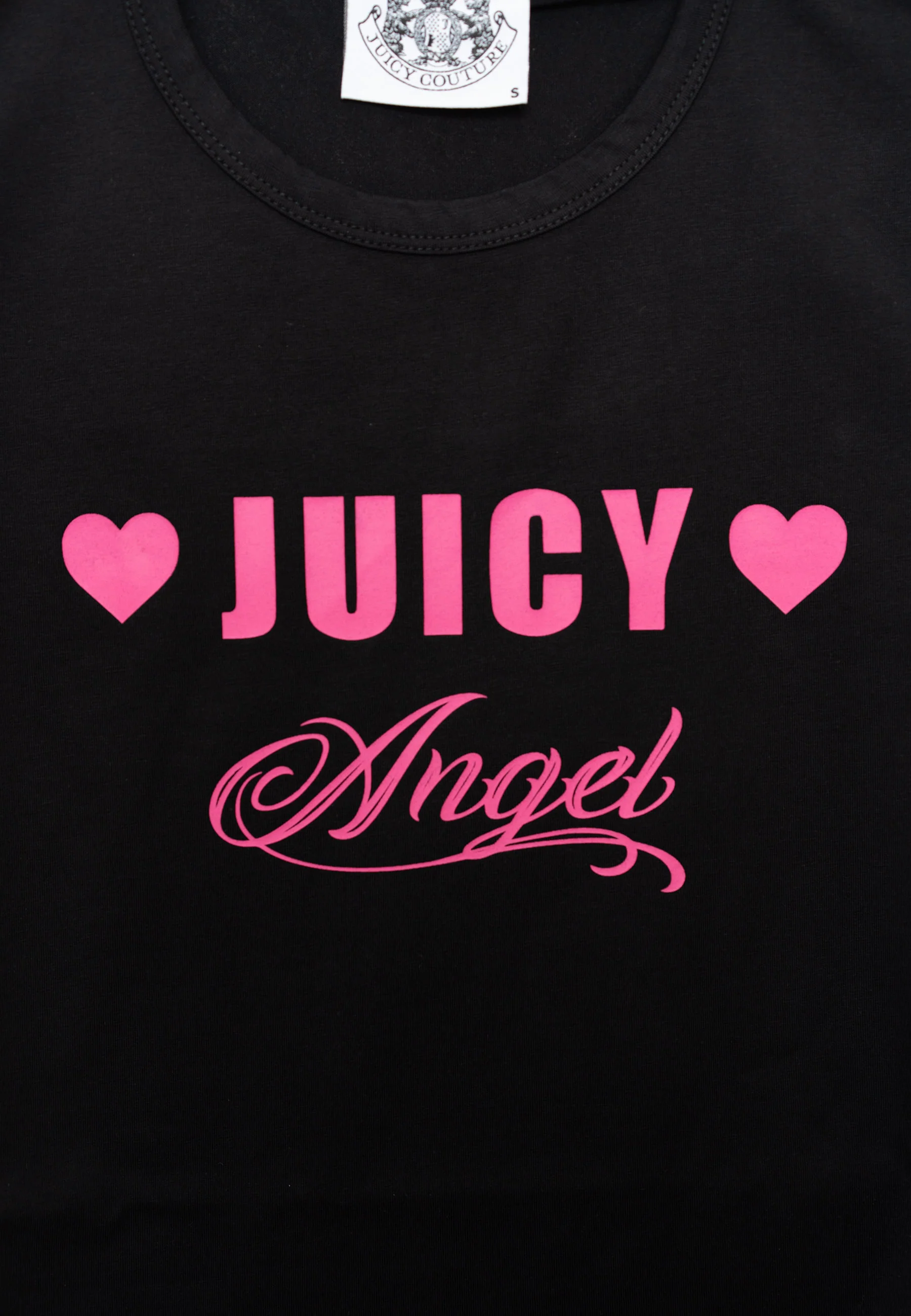 T-shirt Juicy in jersey con stampa lettering frontale colore Nero - Image 3