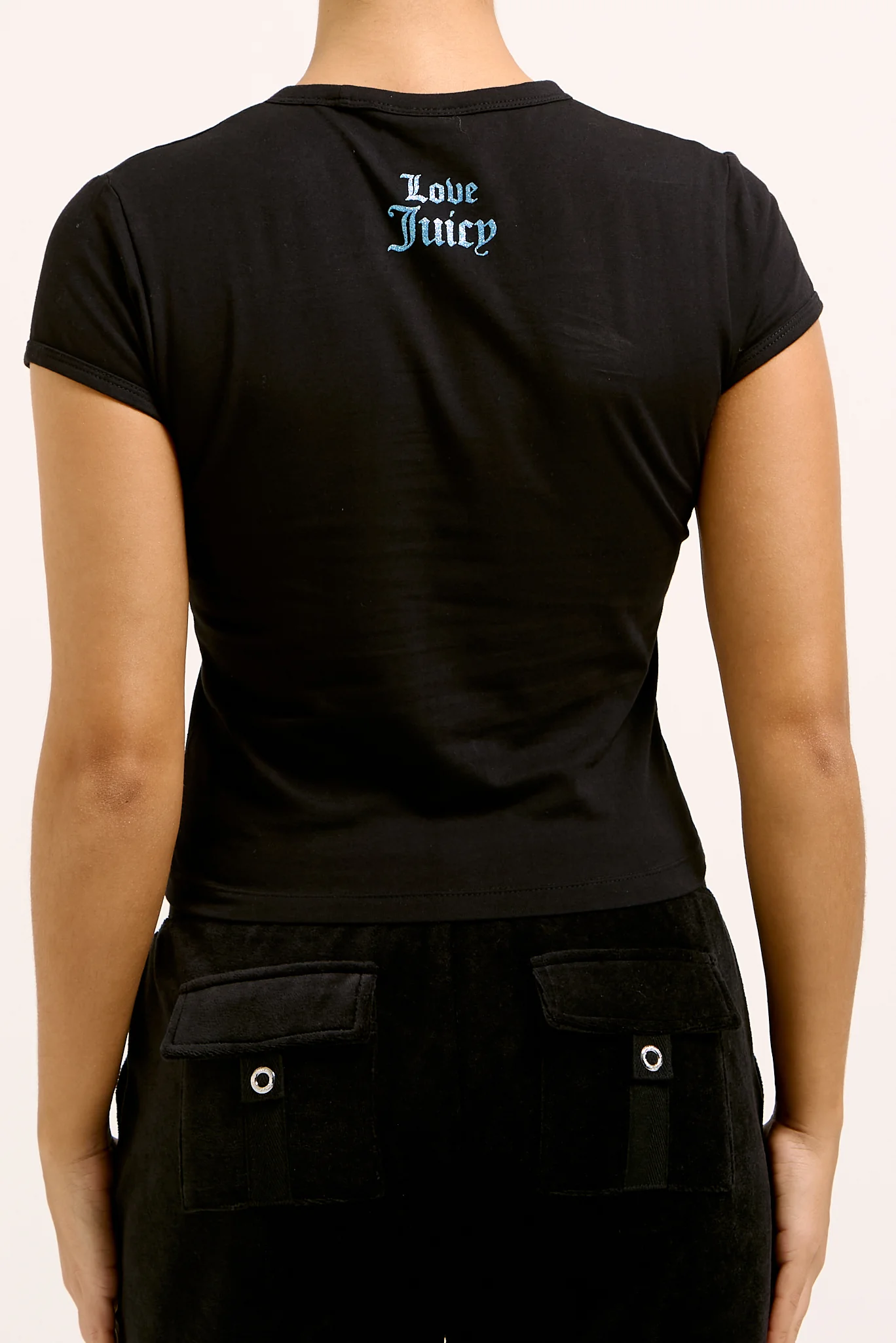 T-Shirt Just Juicy Nera con logo - Image 4
