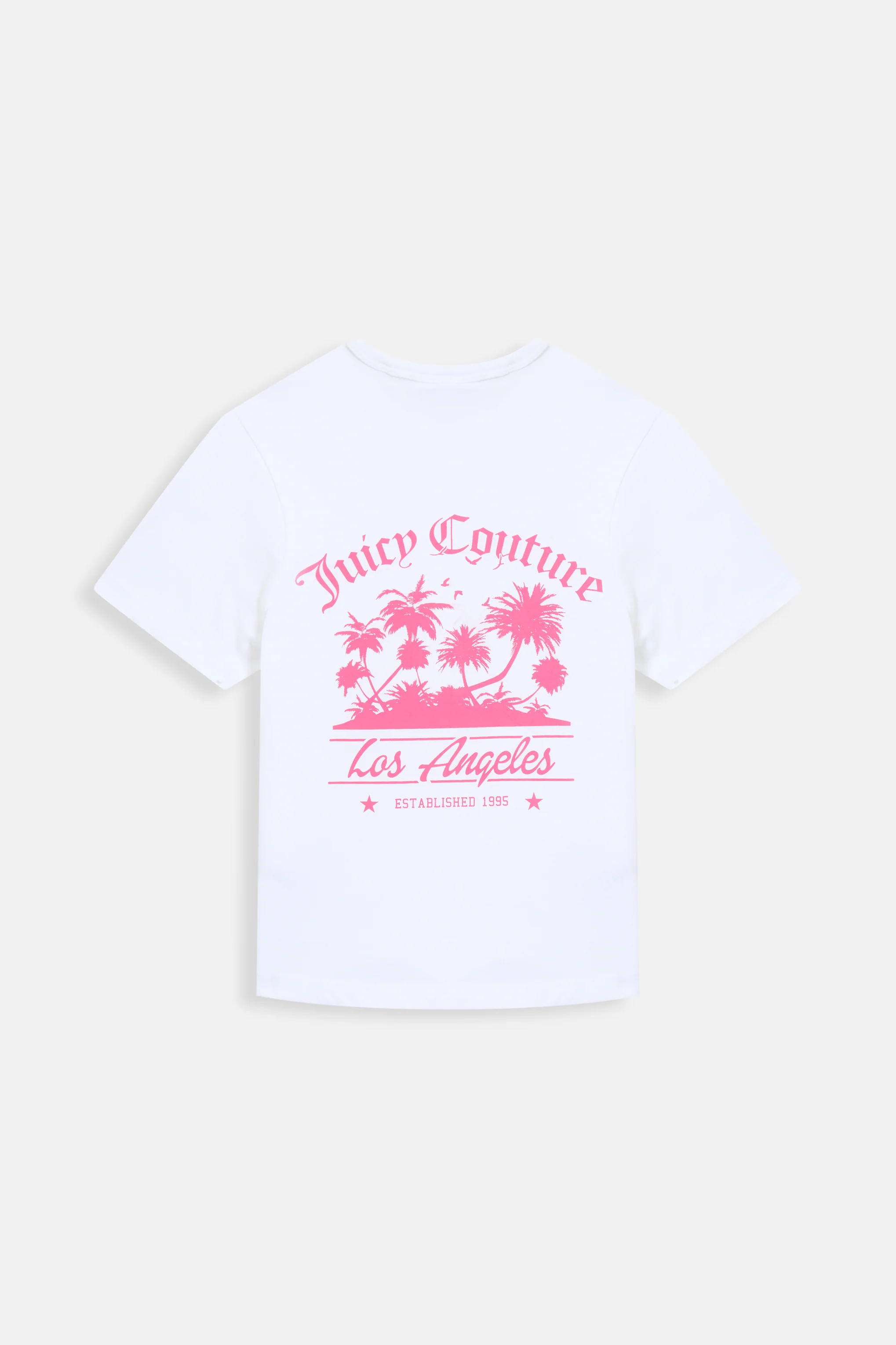 T-Shirt La Beach Bianca con maxi logo sul retro - Image 2