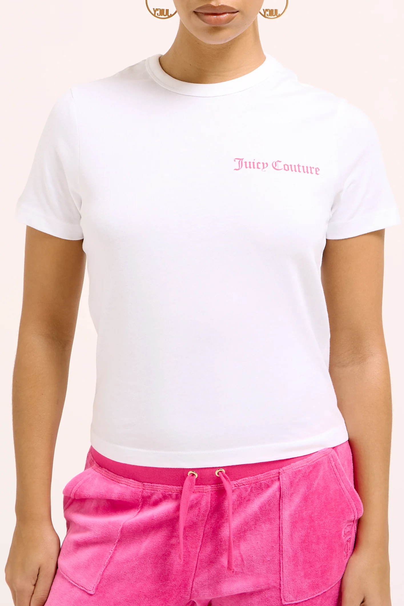 T-Shirt La Beach Bianca con maxi logo sul retro - Image 3