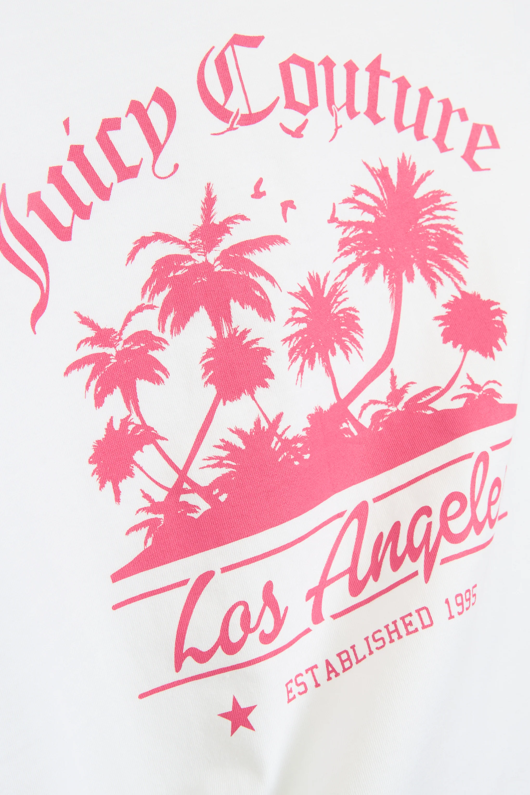 T-Shirt La Beach Bianca con maxi logo sul retro - Image 5