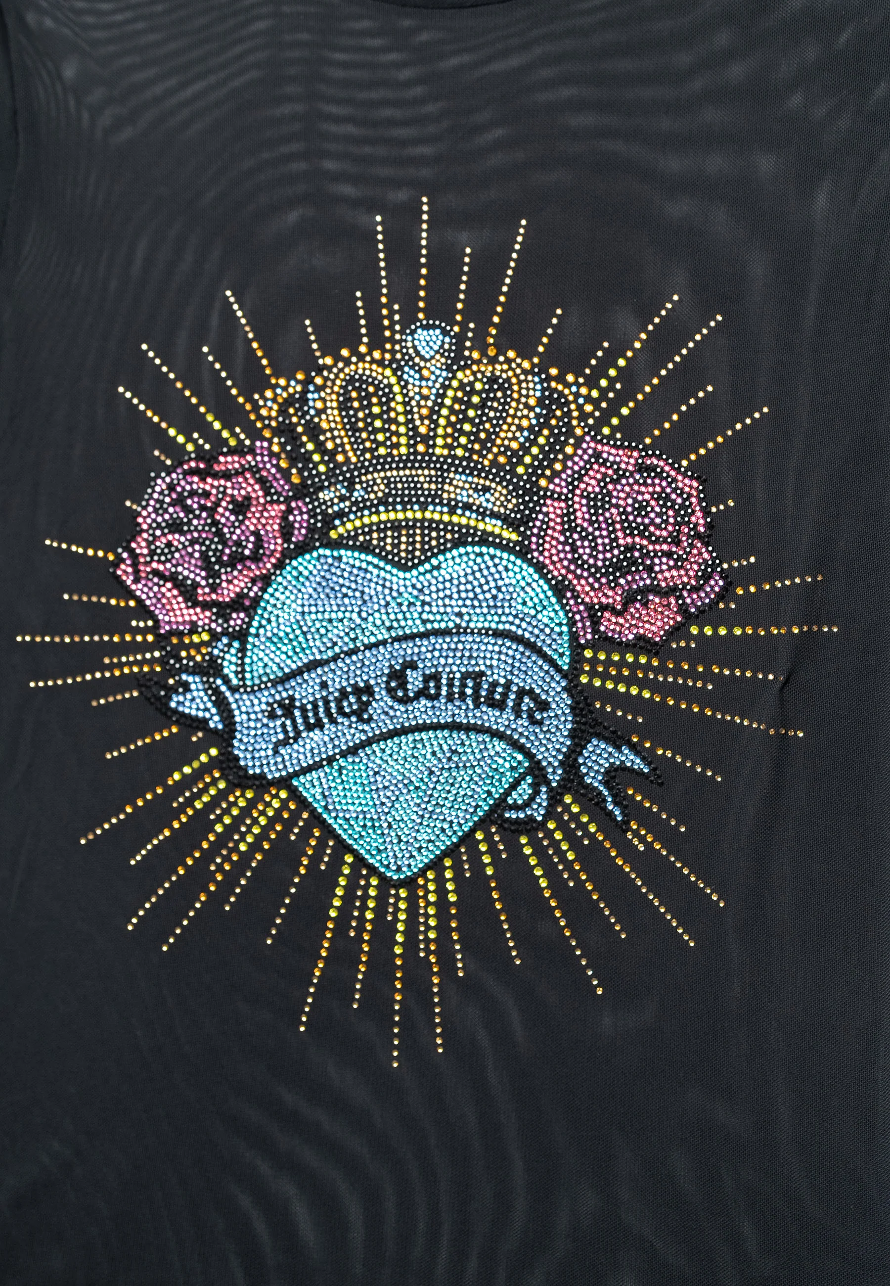 T-Shirt Nera  manica lunga con maxi logo Sacred Virgo - Image 3