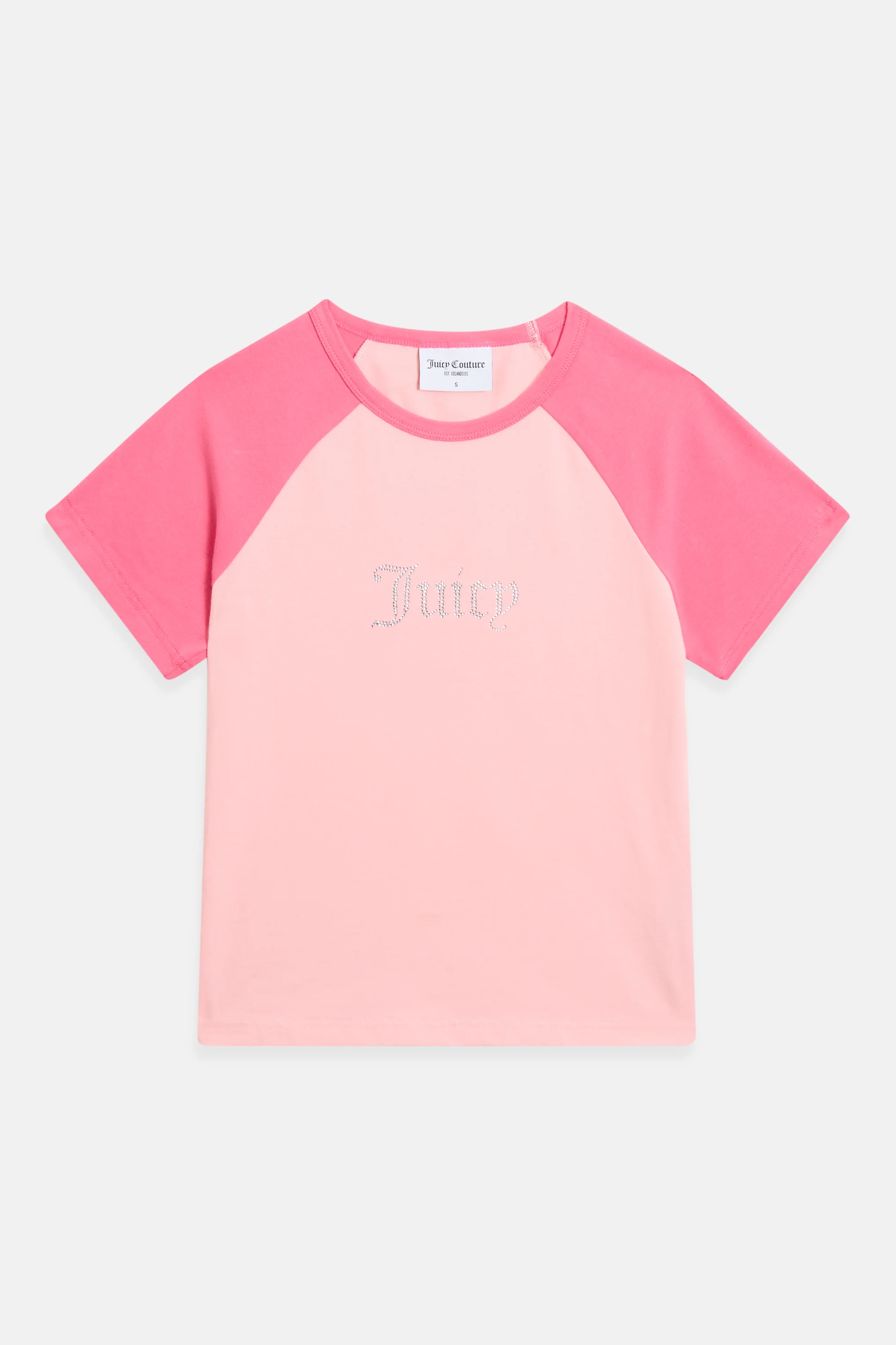 T-Shirt Rayan Rosa lampone con logo strass
