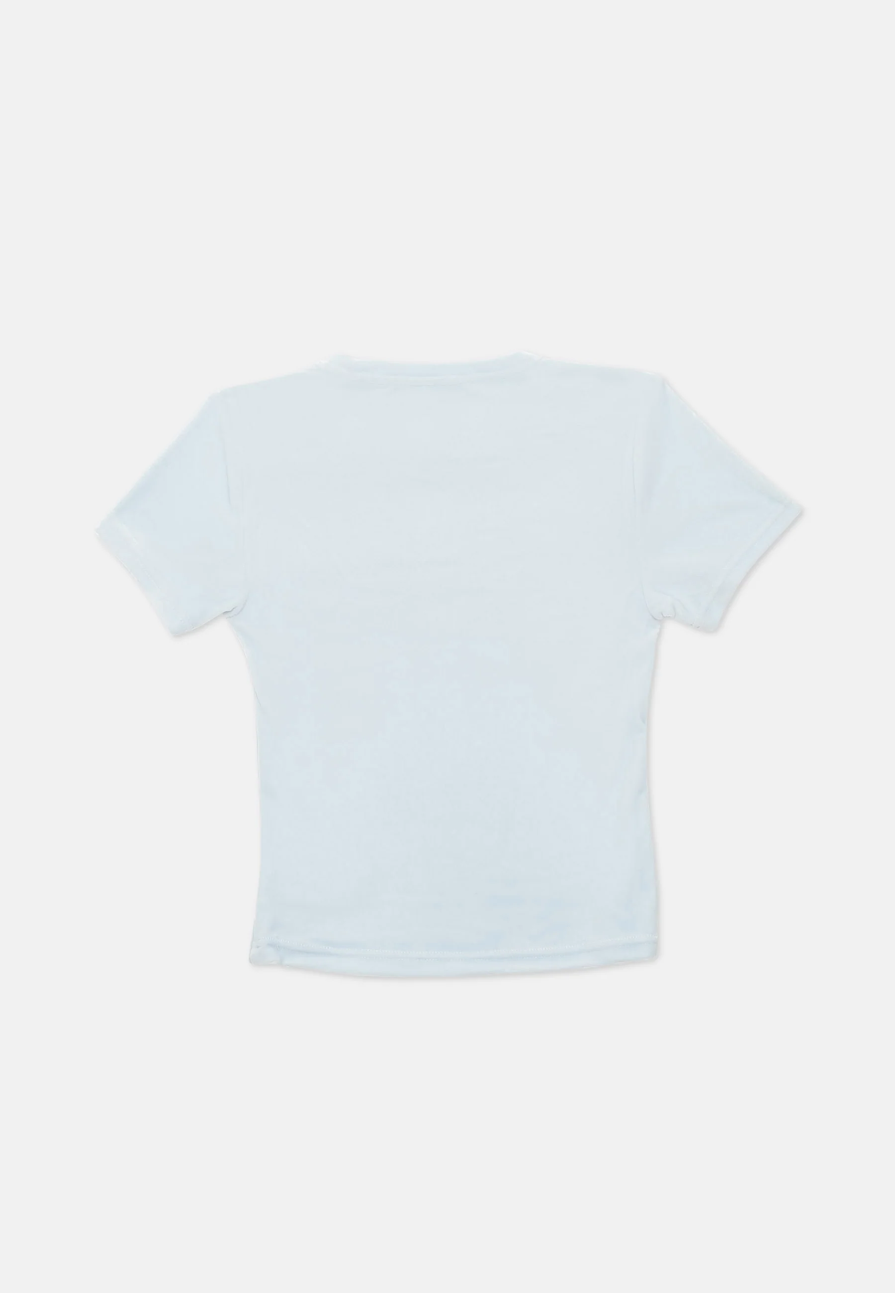 T-Shirt Taylor Celeste con logo strass - Image 2