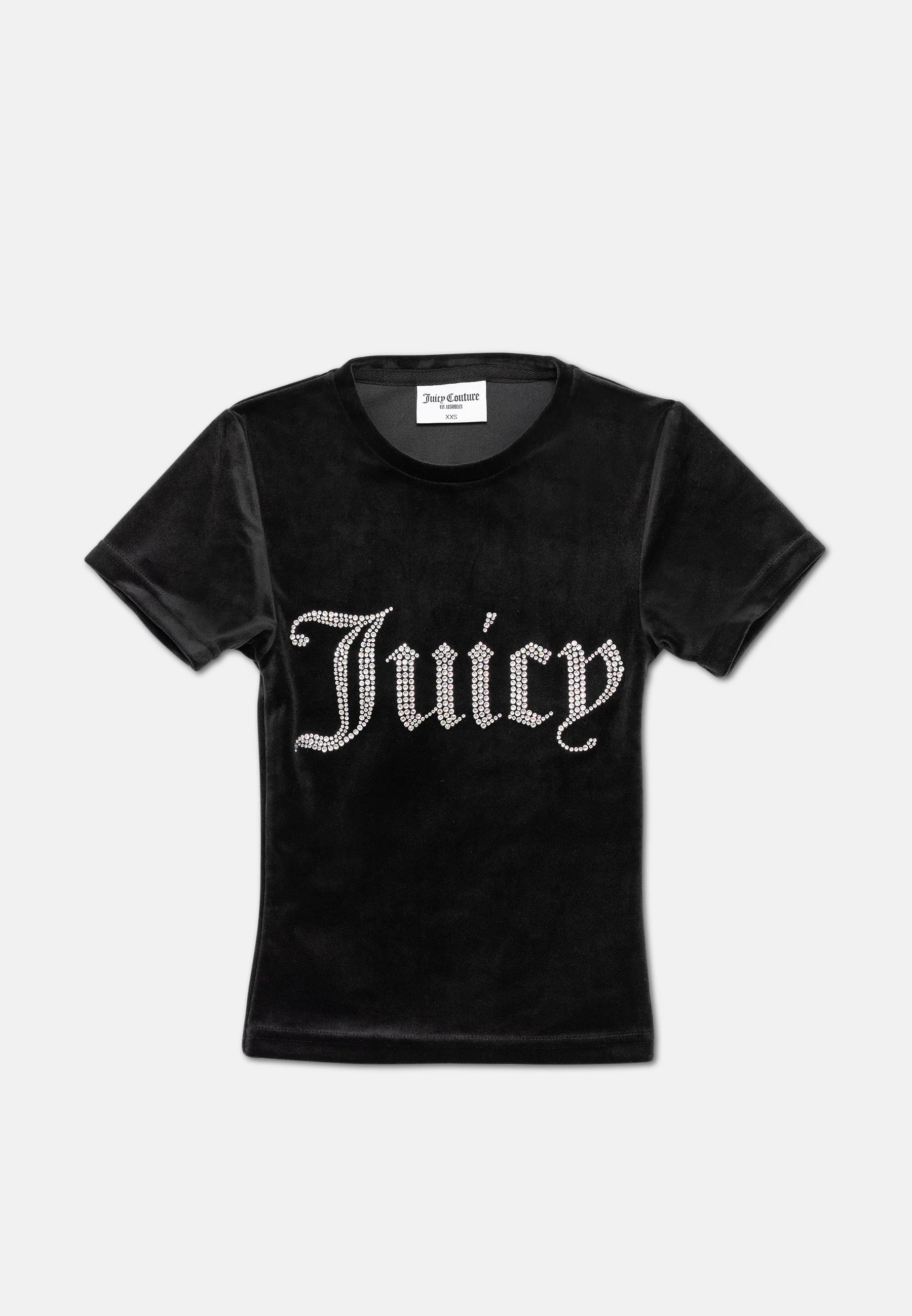 T-Shirt Taylor Nera con logo strass