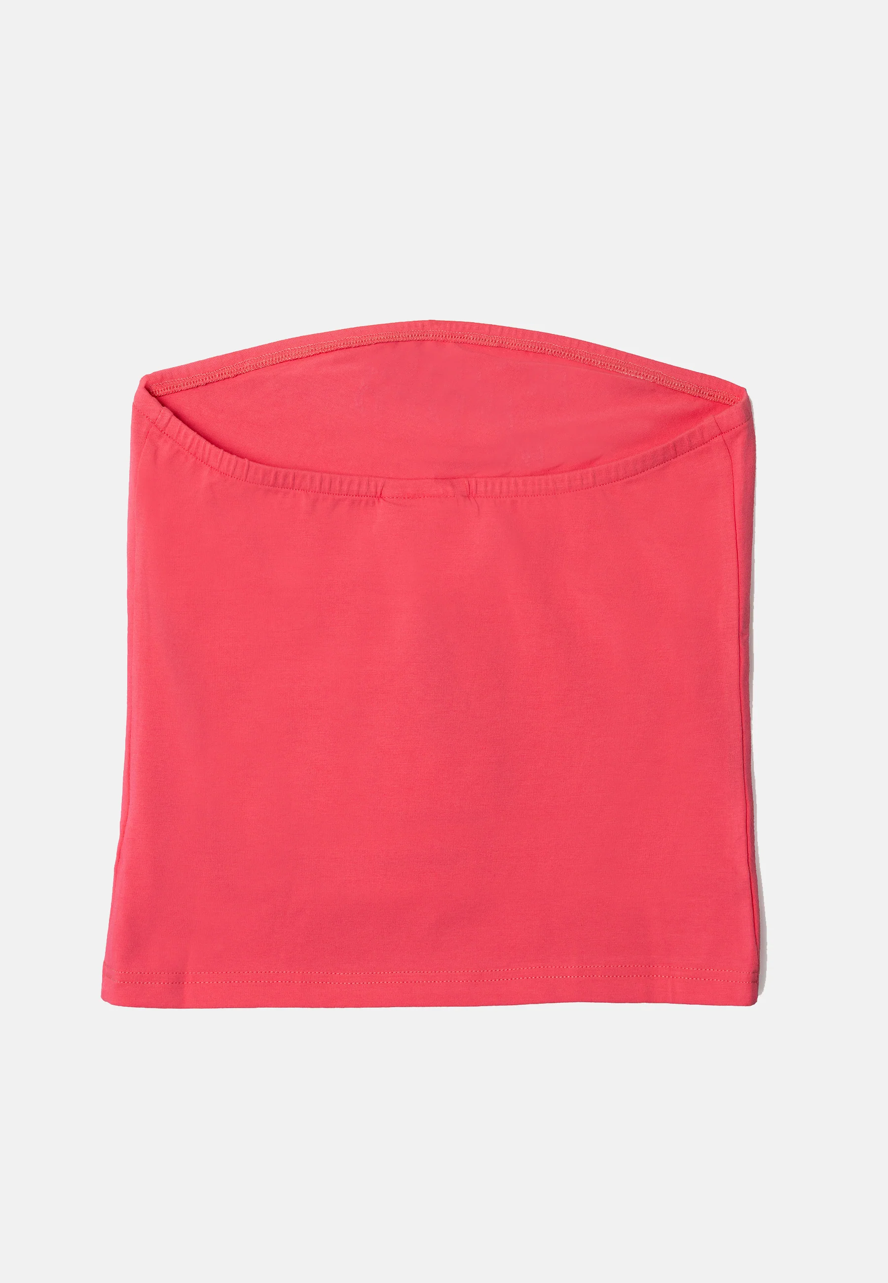 Top a fascia in cottone con logo in strass colore Rosa - Image 2