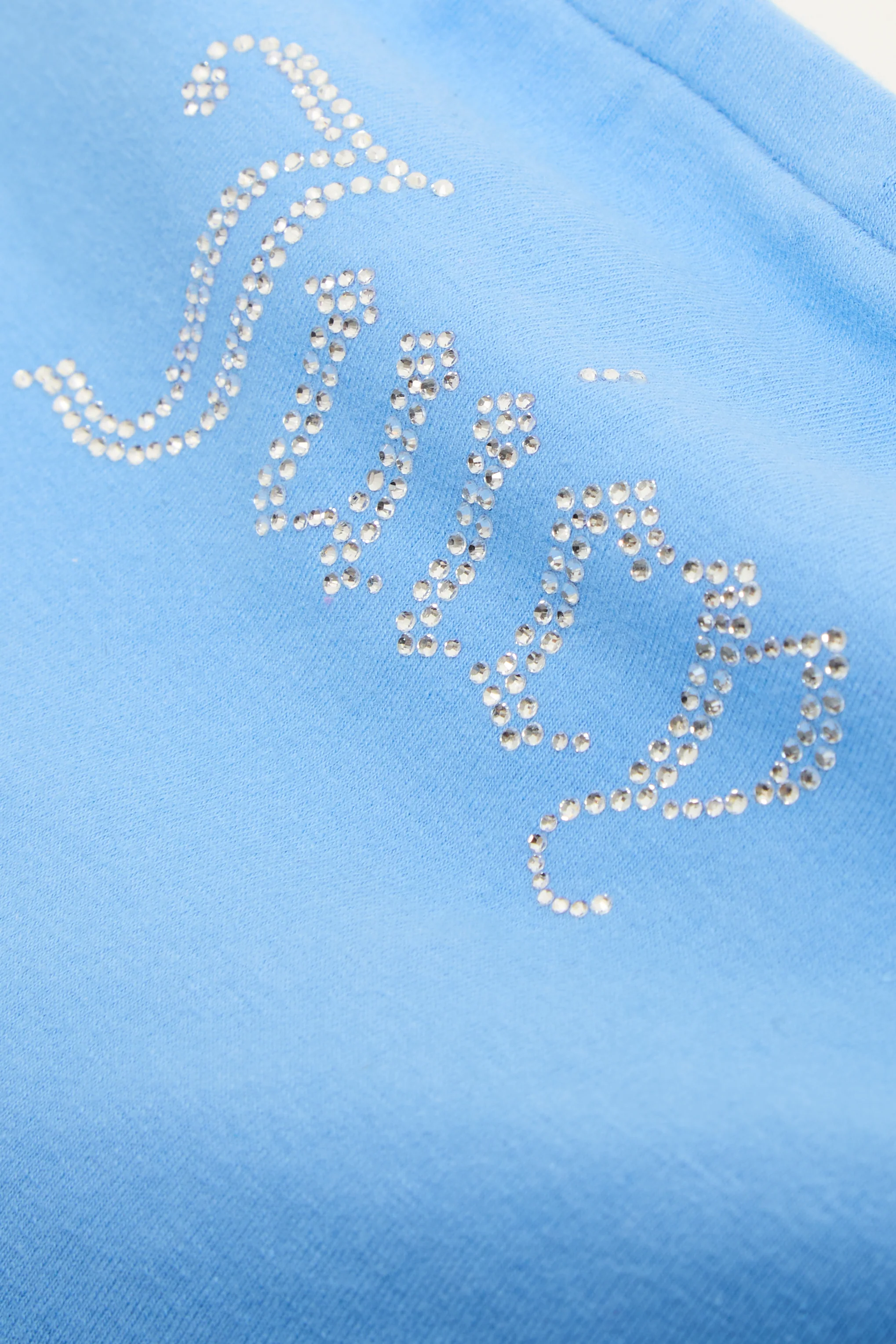 Top Babey Blu cielo con logo strass - Image 2