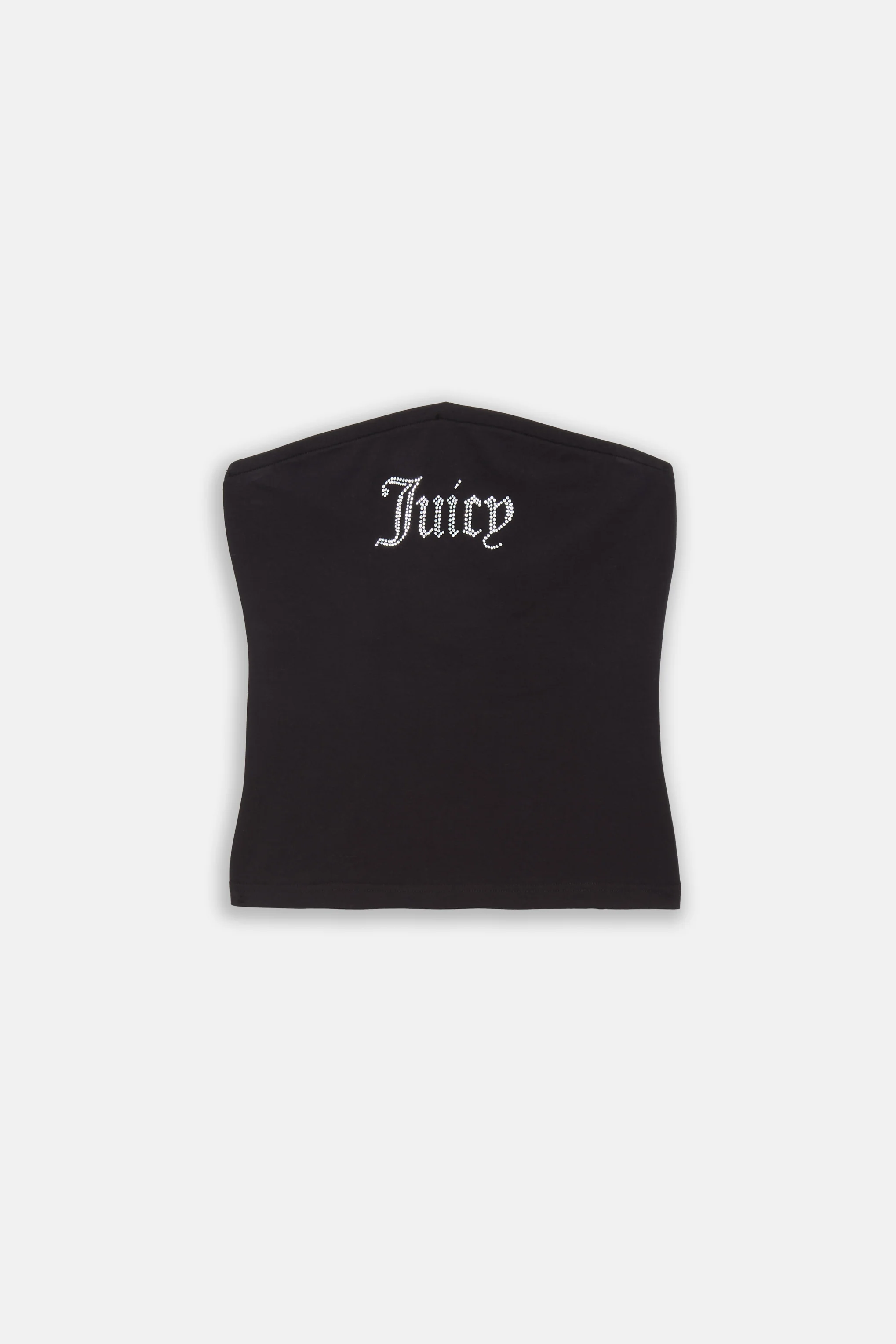 Top Babey Nero con logo strass