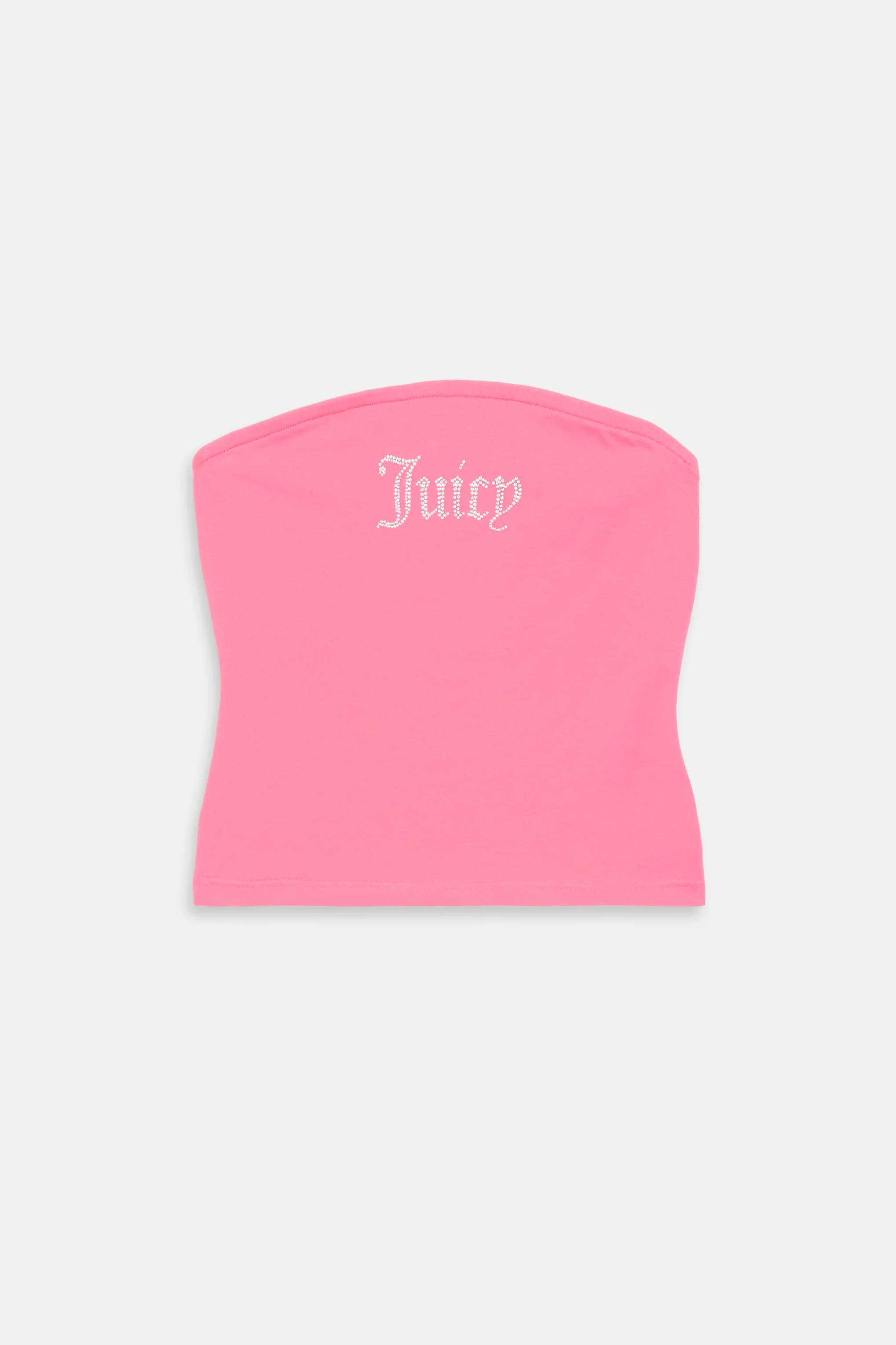 Top Babey Rosa lampone con logo strass