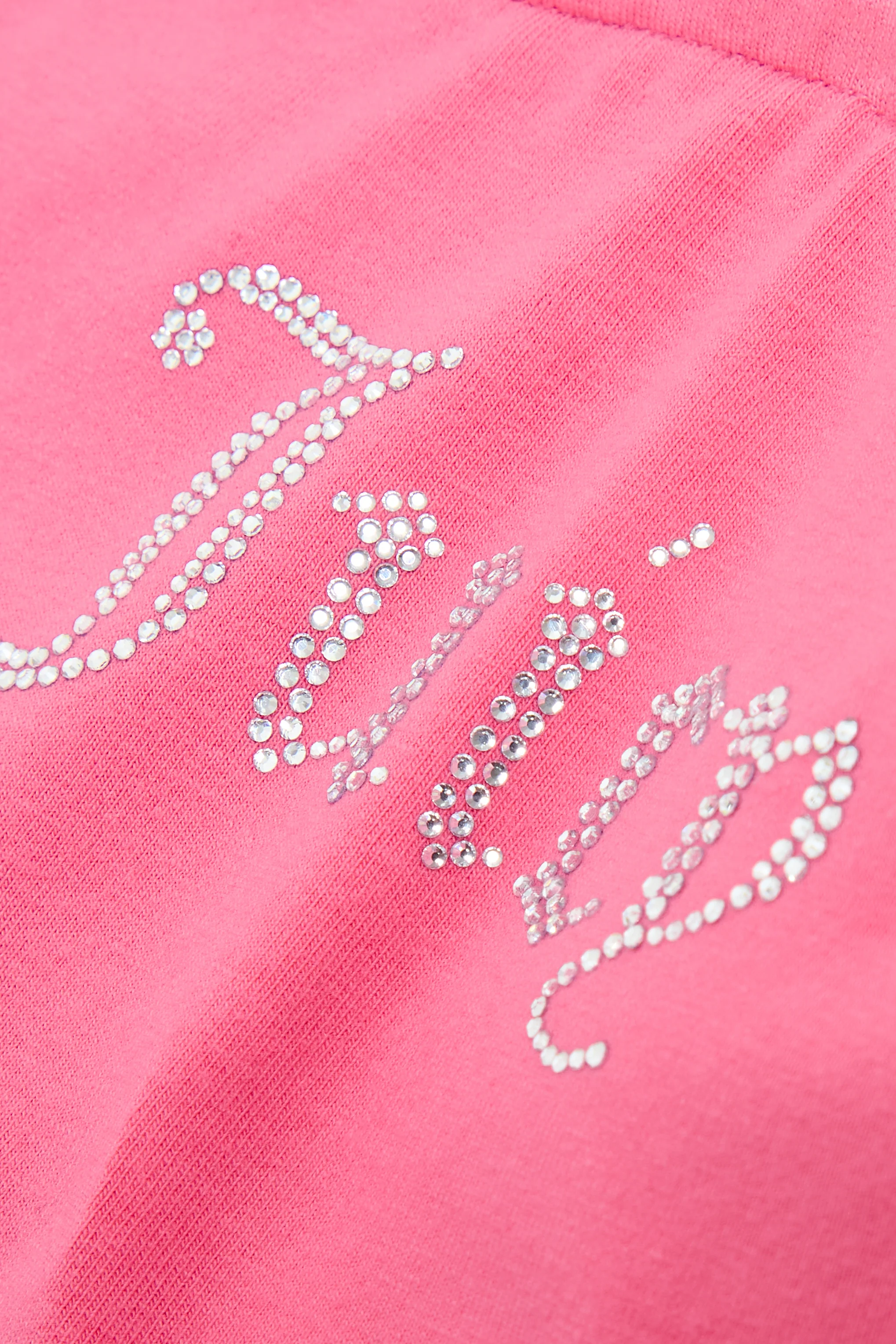 Top Babey Rosa lampone con logo strass - Image 6