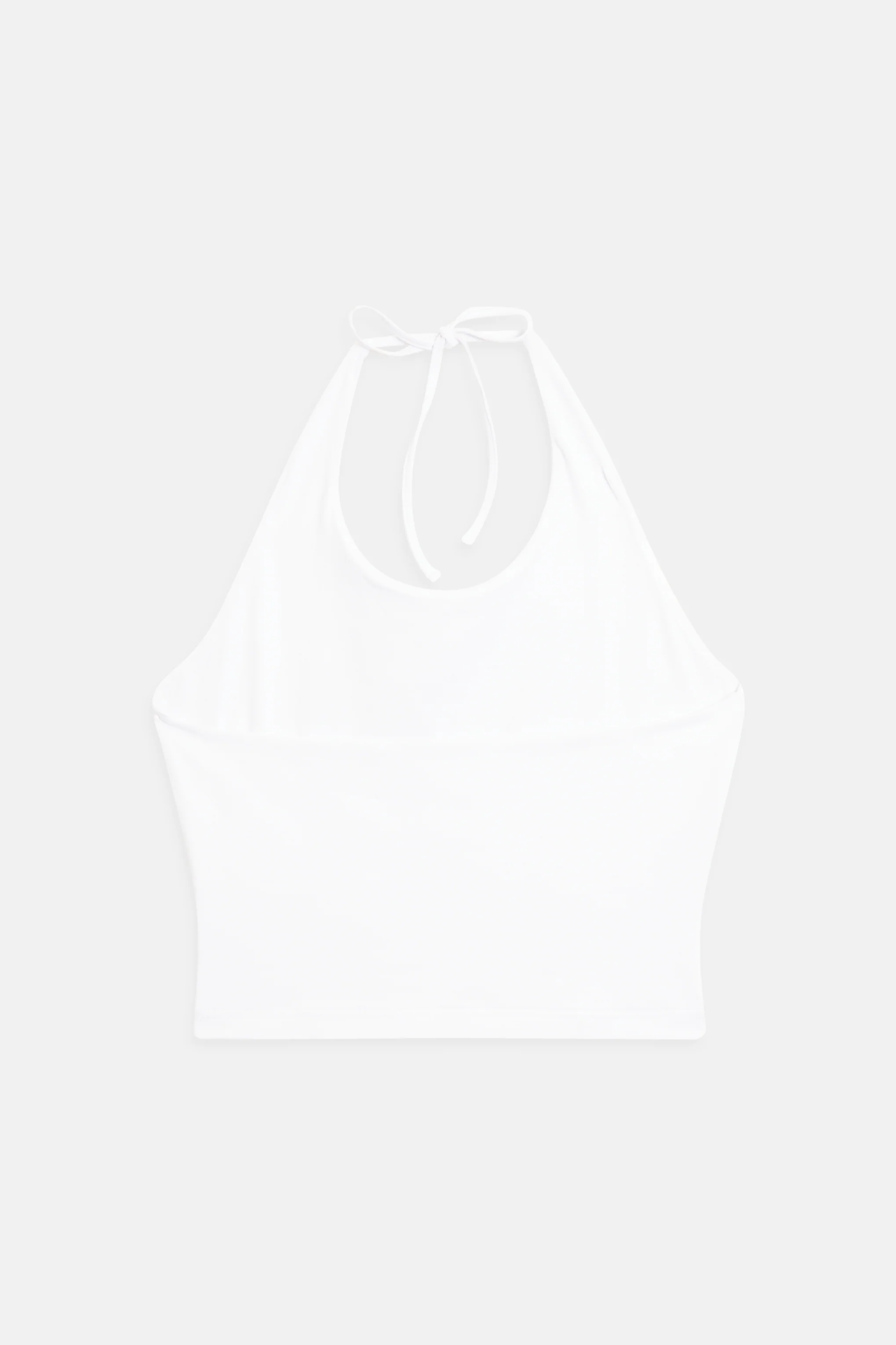 Top Halter Bianco con maxi logo strass - Image 2