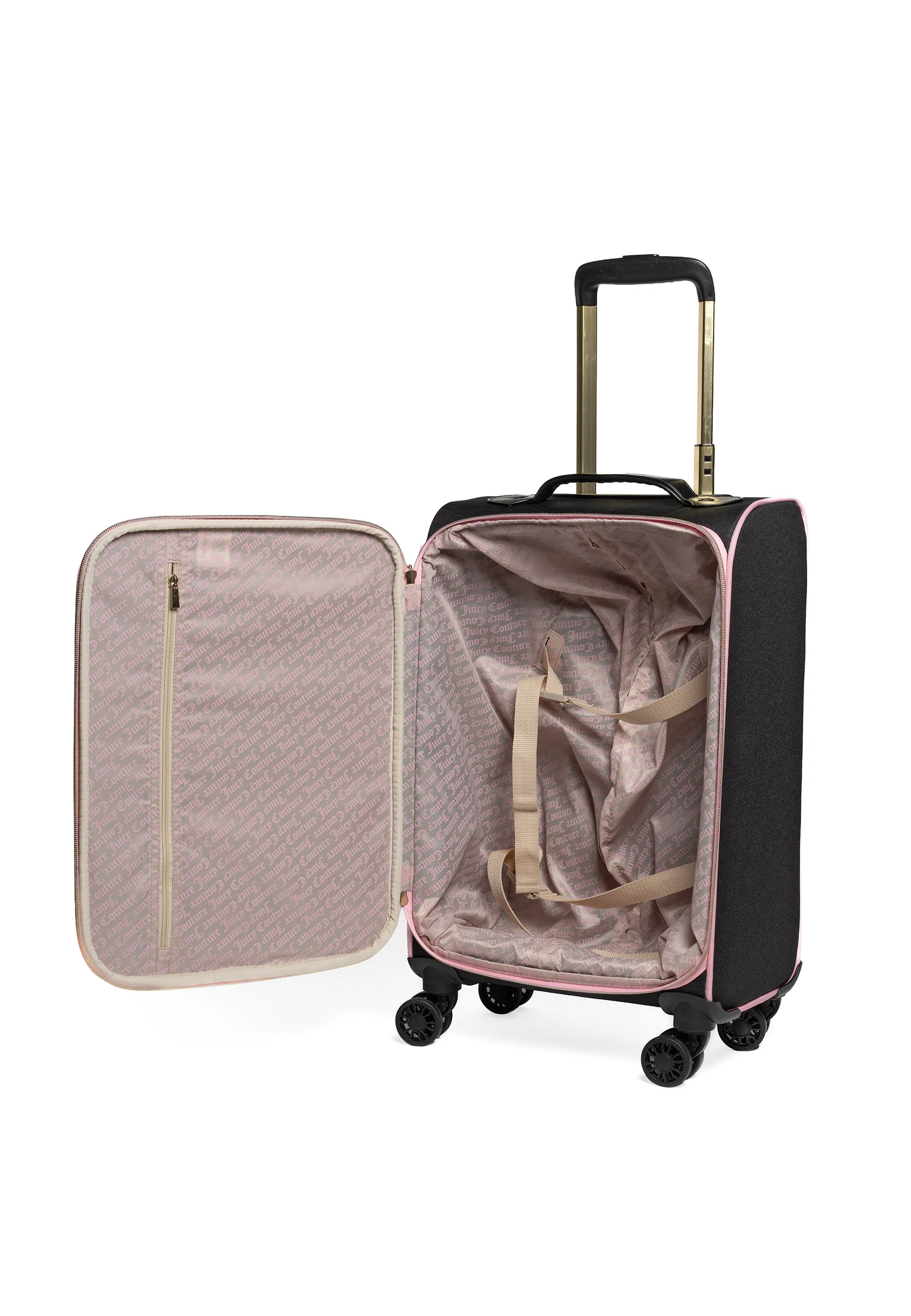 Trolley Grande Juicy Couture con logo stemma frontale colore Nero - Image 12