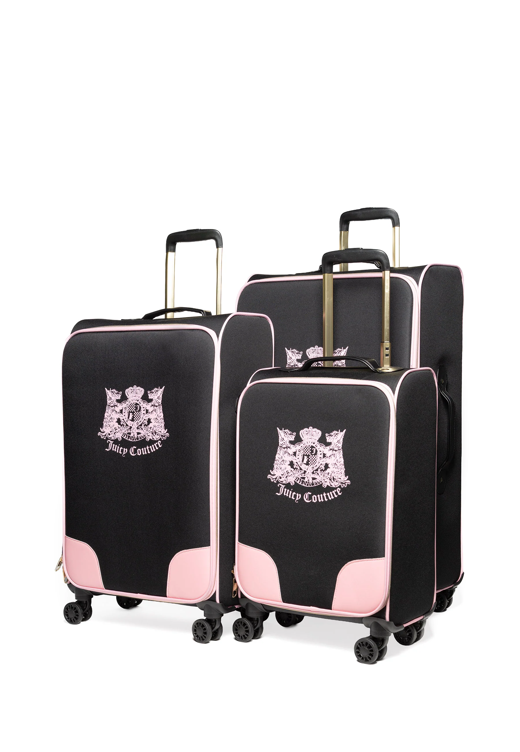 Trolley Grande Juicy Couture con logo stemma frontale colore Nero - Image 13