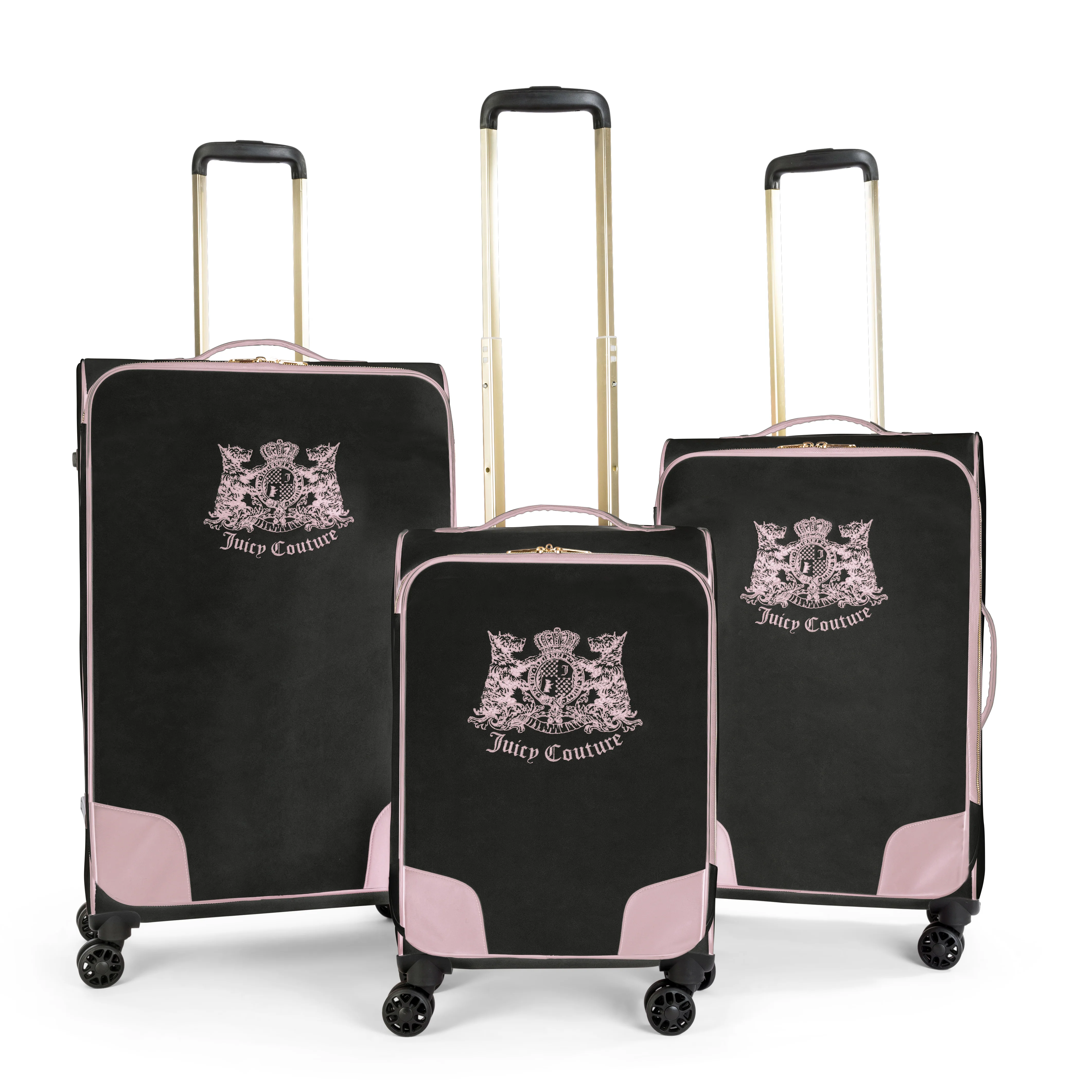 Trolley Grande Juicy Couture con logo stemma frontale colore Nero - Image 14