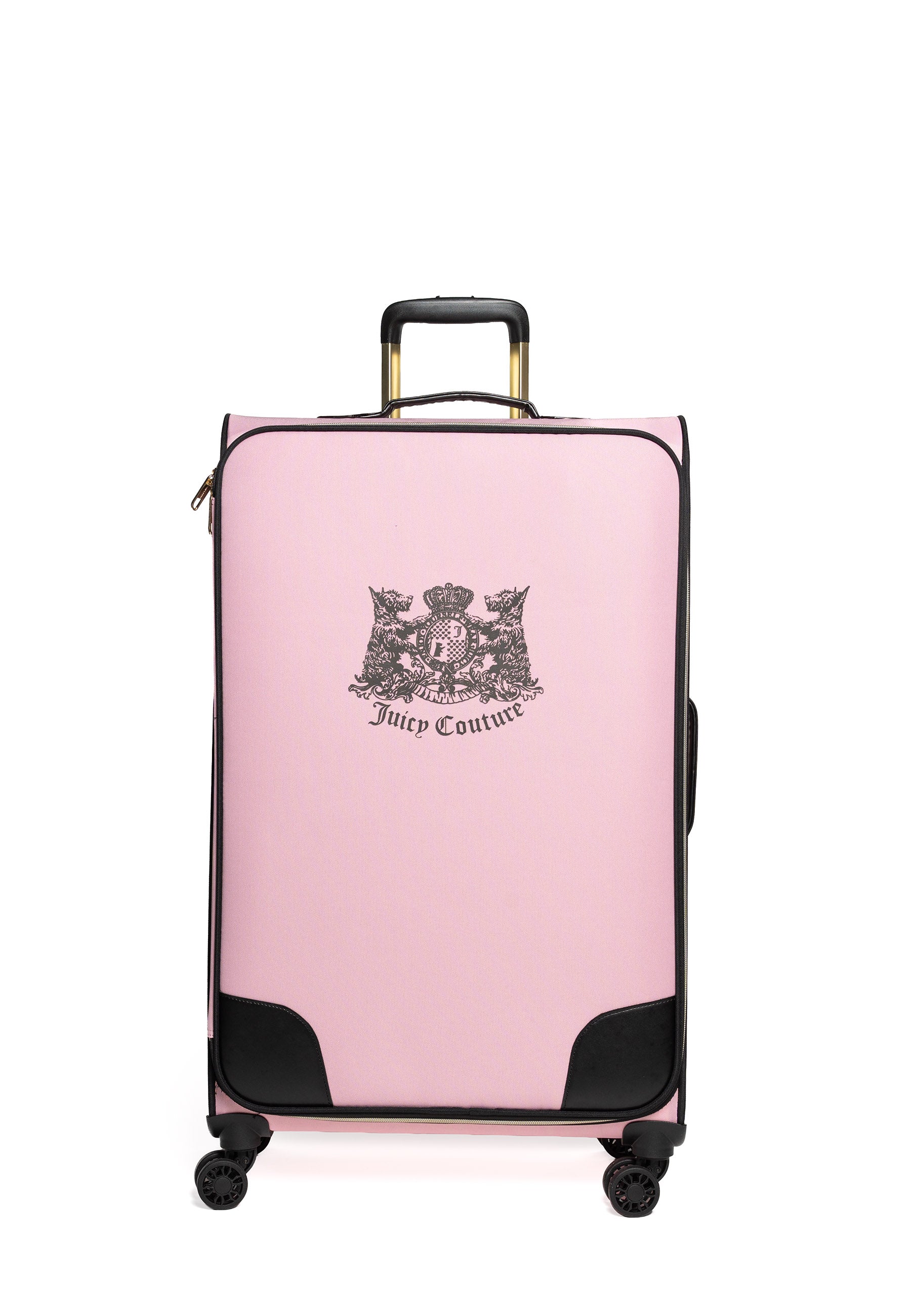 Trolley Grande Juicy Couture con logo stemma frontale colore Rosa