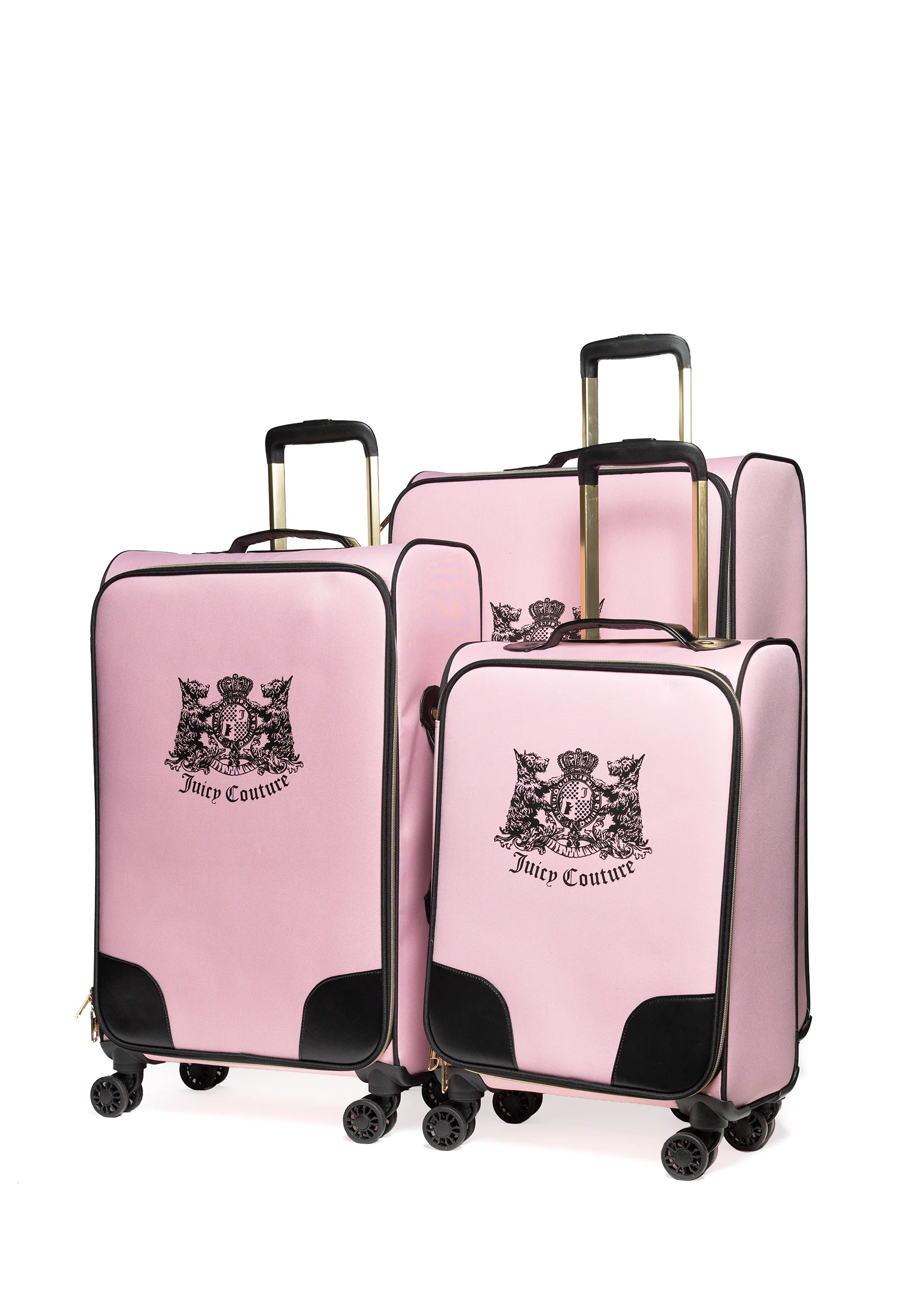 Trolley Grande Juicy Couture con logo stemma frontale colore Rosa - Image 13
