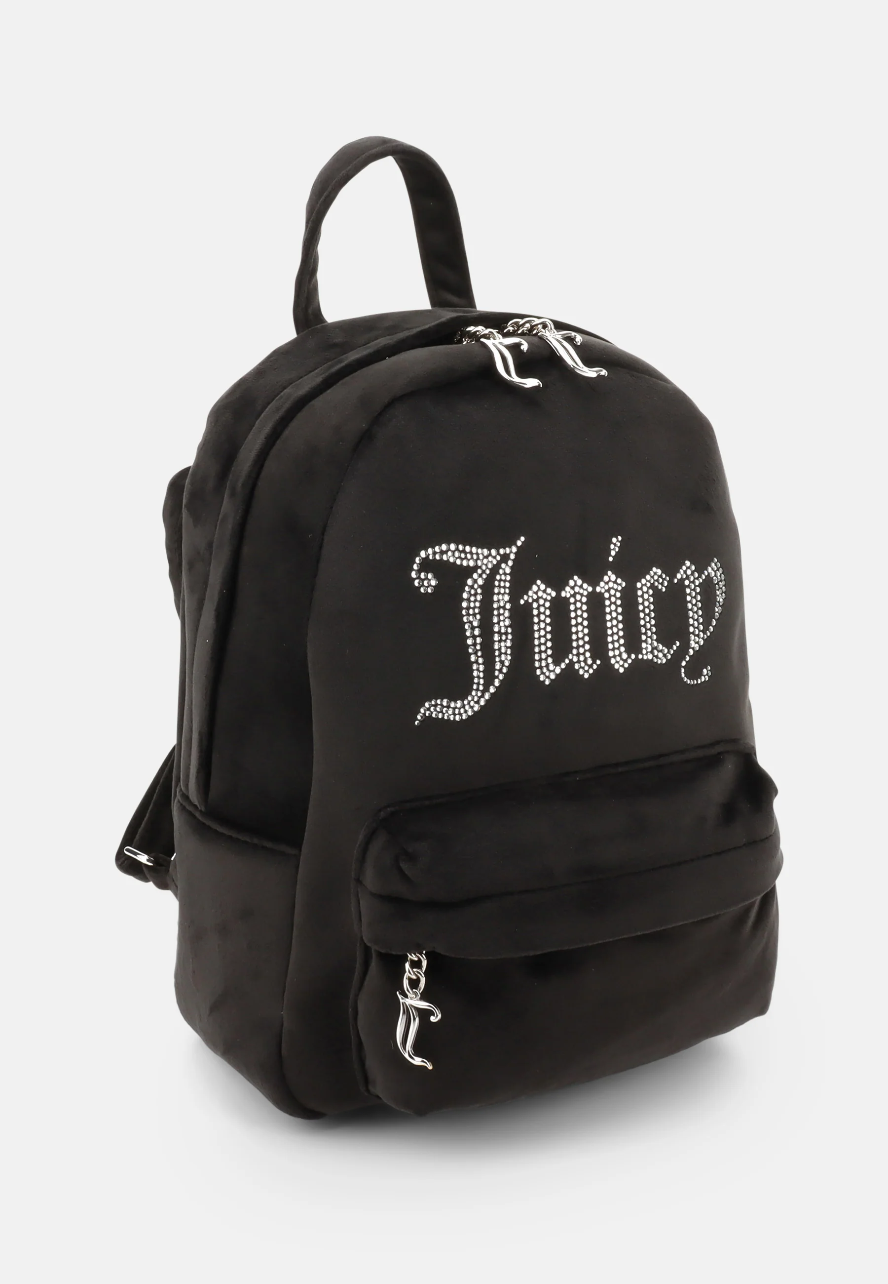 Zaino Kimberly in velluto con logo in strass colore Nero - Image 5