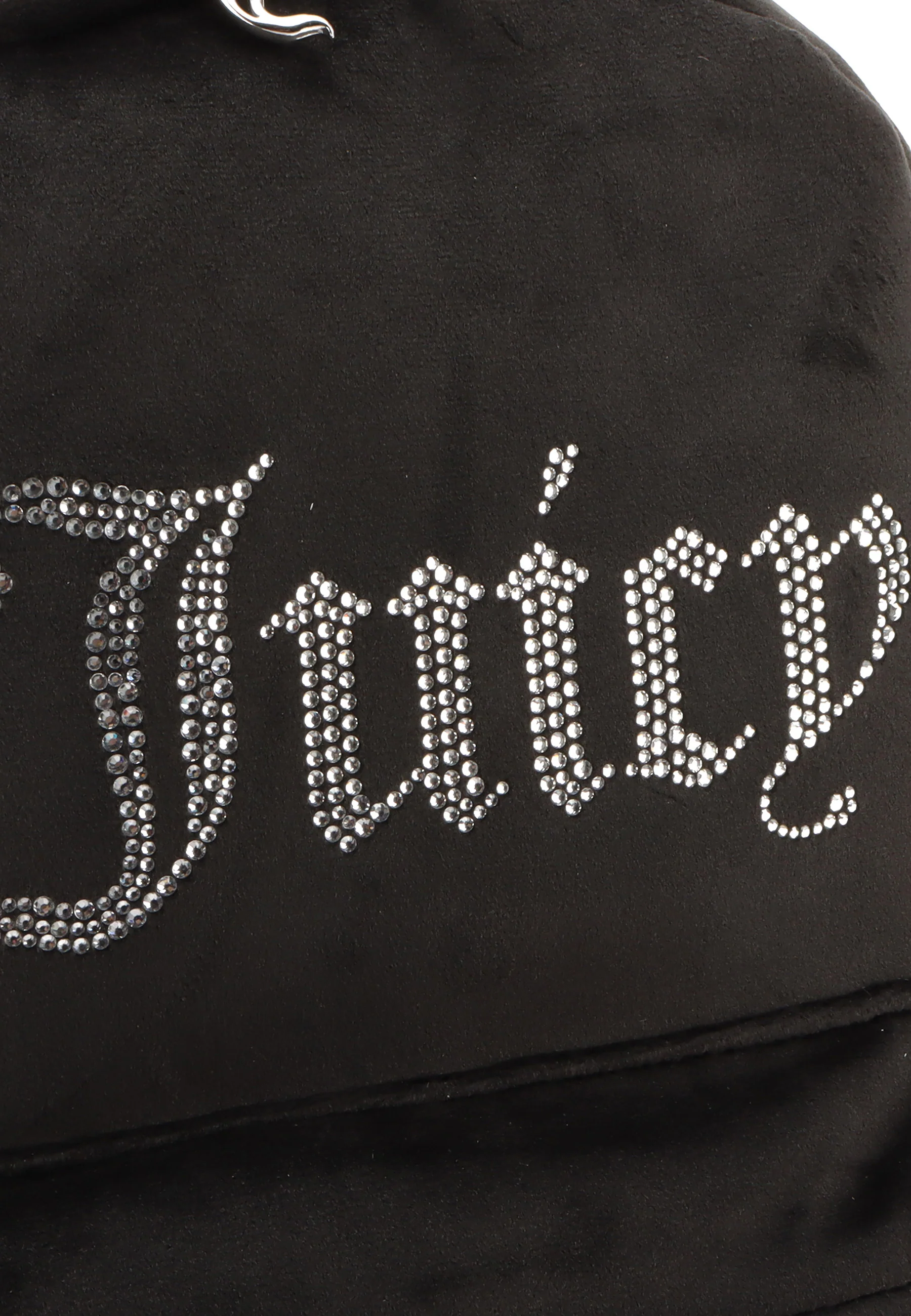 Zaino Kimberly in velluto con logo in strass colore Nero - Image 6